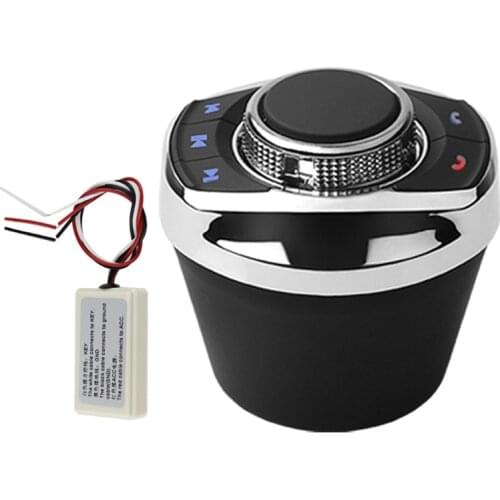 1PC Car Wireless Multi Steering Wheel Control Button Universal 8-Key Functions Steering Wheel For Car -Android Navigatio