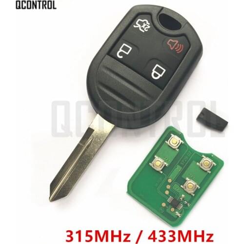QCONTROL Car Remote Key Fit for Ford EDGE ESCAPE EXPEDITION EXPLORER FLEX FUSION MUSTAN TAURUS 4 Buttons For Mazda Tribute