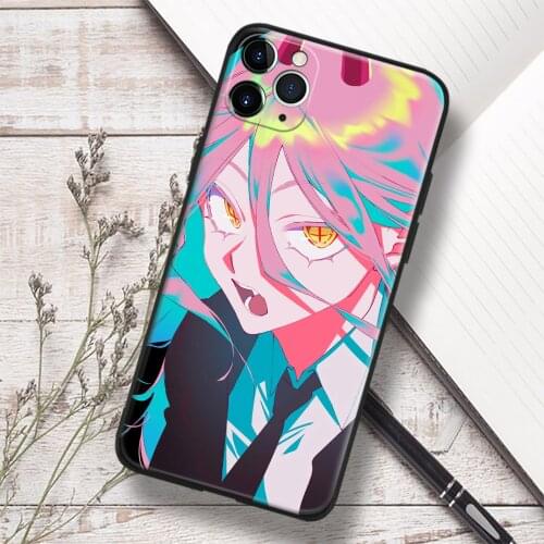 Power Chainsaw Man Anime Glass Soft Silicone Phone Case FOR IPhone SE 6s 7 8 Plus X XR XS 11 12 Mini Pro Max Cover Shell