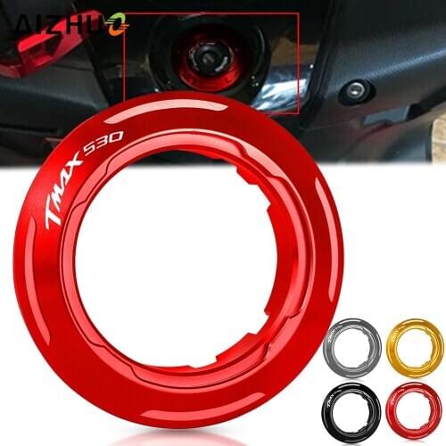 FOR YAMAHA TMAX T-MAX 530 Motorcycle Key Switch Protector Ring CNC TMAX 530 TMAX530 TMAX-530 2013 2014 2015 Aluminum Accessories