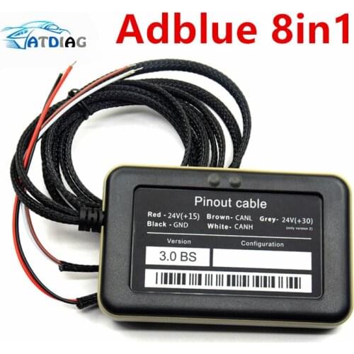 A++Quality Support euro 6 Professional Adblue 8in1 8 in 1 AdBlue Emulator V3.0 with NOx sensor Free Shipping