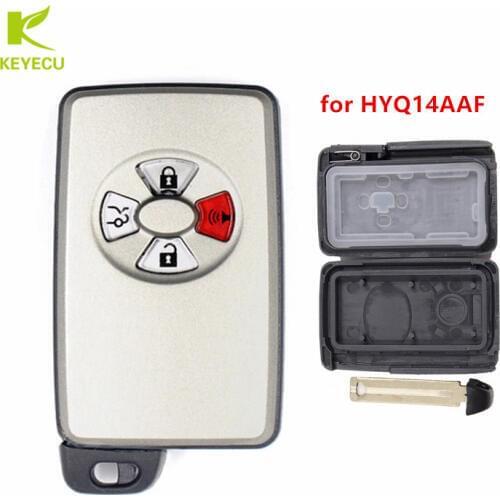 KEYECU Replacement for Avalon Camry Corolla Yaris Remote Key Case Fob 3B+Panic for Toyota HYQ14AAF