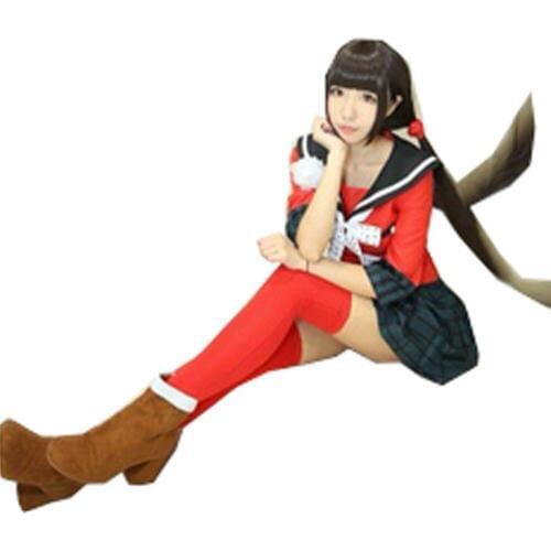 New Danganronpa V3 Harukawa Maki Cosplay Costume Japanese Game Uniform Suit Outfit Clothes With Socks and Hair Accessory