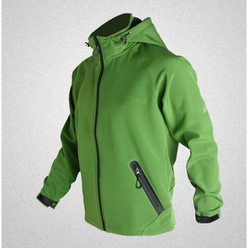 New men outdoor softshell warm hiking camping jackets mens windproof breathable coat hoodies fleece windbreaker Hooded jacket