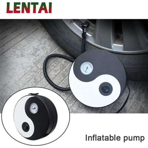 LENTAI For Nissan qashqai j11 juke Jeep renegade wrangler grand Ssangyong MG 1PC Car Tire Pump Chinese Tai Chi Styling Air Pump