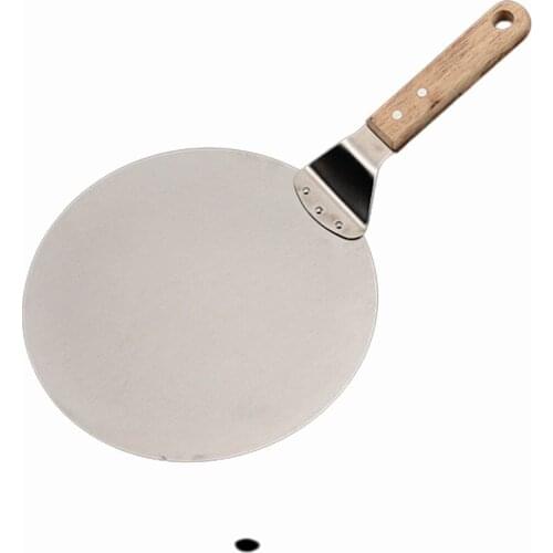 Stainless Steel Pizza Shovel With Wooden Handle Comfortable Non-Slip Handle Close Connection Home Use