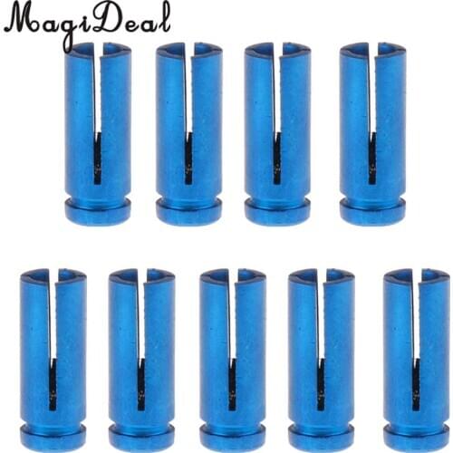 MagiDeal 9 Pieces Aluminium Flight Protectors Savers Dart Accessory Universal Blue