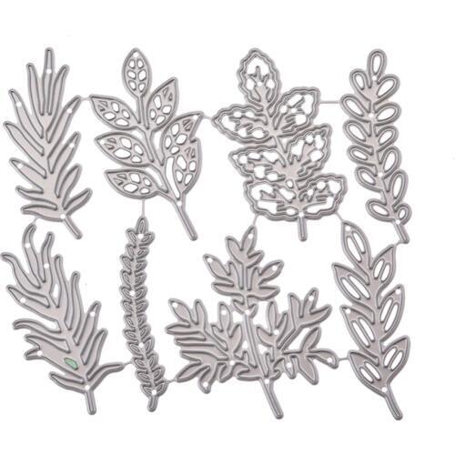 8 pcs flower leaves metal cutting dies Scrapbook Craft Dies Greeting Cards making 3D Stamp DIY Photo Decoration embossing new