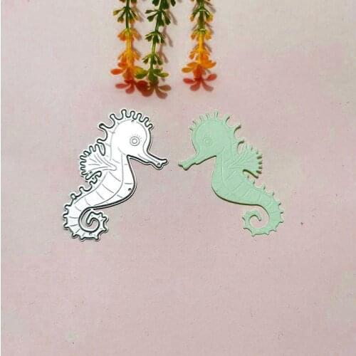 A hippocampus Metal Cutting Dies for DIY Scrapbooking Album Paper Cards Decorative Crafts Embossing Die Cuts