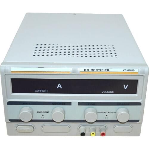 Desktop 20A Digital Display Plating Machine KT-3020KD Digital Electroplating Machine Jewelry Plating Machine Equipment 220V