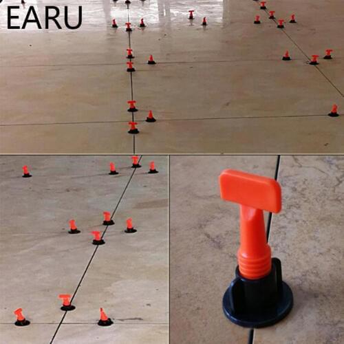 New 50pcs/set level wedges tile spacers for Flooring Wall Tile carrelage Leveling System Leveler Locator Spacers Plier