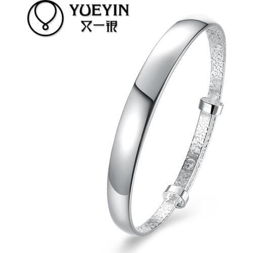 Silver plated bangles for ladies bracelet fashion jewelry bracelet Bracciali gift bijoux women joias Factory price