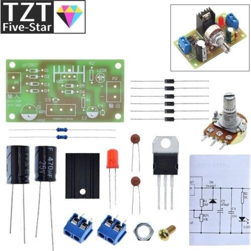 LM317 Adjustable Power Supply Kit Continuous Adjustable DC Power Supply DIY Teaching Training Parts