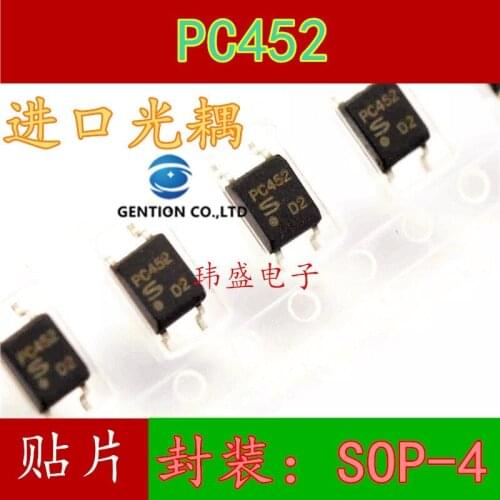 10PCS PC452TJ0000F PC452 SOP4 PC452 light coupling in stock 100% new and original