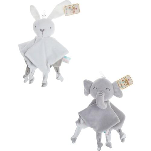 Baby Animal Soothing Appease Towel Soft Plush Comforting Toy Pacify Towel Appeasing Soothing Towel Baby Kid Elephant Rabbit Toys