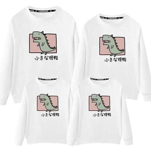 Vgiee Coat Pattern Cartoon for Dinosaur Family Matching Clothes Couple Clothes Winter Mother Father Kid Outwear Coat Love CC2004