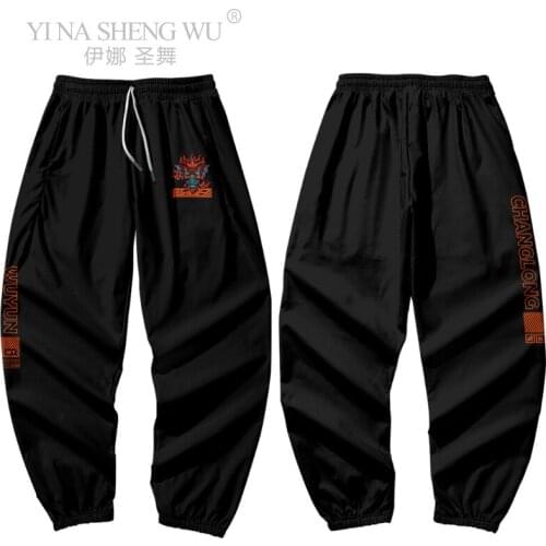 Japanese Casual Kimono Pants Loose HarajukuTrousers Japan Male Traditional Asian Clothing Yukata Style Beach Movement Costume