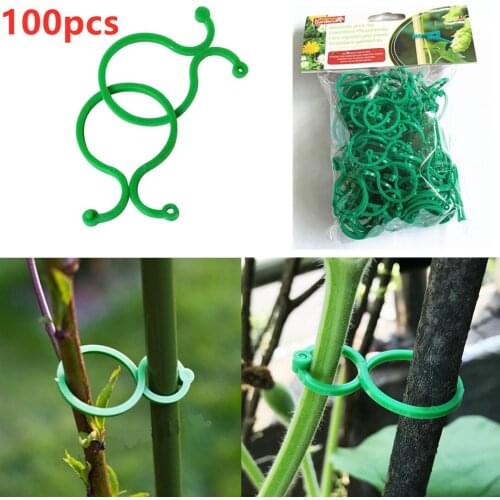 100Pcs High Quality Garden Clips Trellis for Flowers Vine Vegetable New Tomato Growing Upright Garden Plant Stand Tools