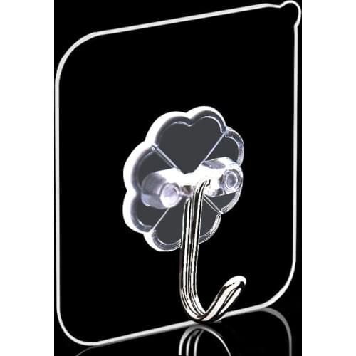 20pcs Waterproof Transparent Wall Hooks Self Adhesive Hanging Hook Kitchen Bathroom Suction Cup Sucker Hooks Wall Holder