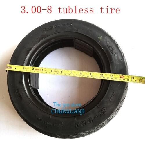 2019 High Reputation 3.00-8 Tubeless Tire Fits for Scooter , Electric Scooters Warehouse Vehicles Mini Motorcycle, Gas Scooter