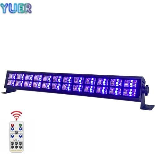 24 LED Disco UV Violet Black Lights DJ Par Lamp UV For Party Christmas Bar Light Laser Stage Wall Wash Spot Light Backlight DMX