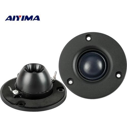 AIYIMA 2Pcs 3Inch Audio Portable Tweeter Speakers Column 25Core 4Ohm Silk Film Hifi Treble Altavoz Portatil Speaker Home Theater