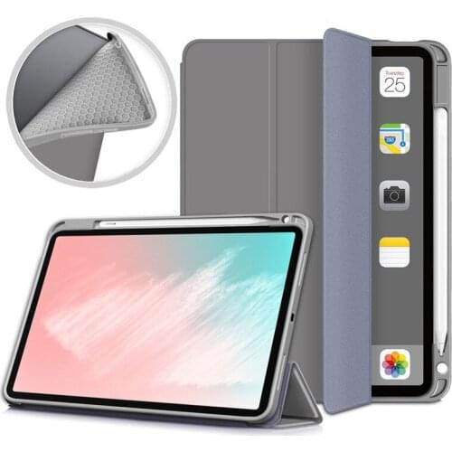 For iPad Air 4 2020 Case wth Pencil Holder PU Leather Magnetic Soft TPU Back Cover For Funda iPad Air 4 Air4 10.9 Case Tablet