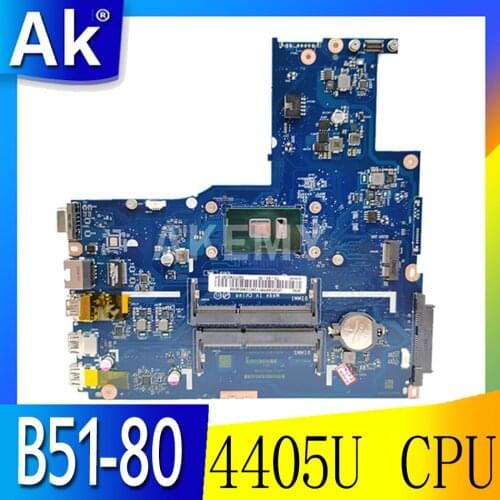 For Lenovo B51-80 15 inch laptop motherboard SR2EX Pentium 4405U CPU BIWB6 B7 E7 E8 LA-D102P MAIN BOARD
