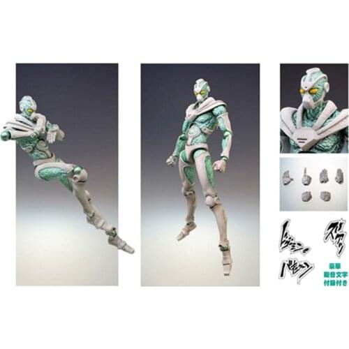 16cm MEDICOS JoJos Bizarre Adventure Hierophant Green Action PVC Collection Model Toy Anime Figure Toys For Kids