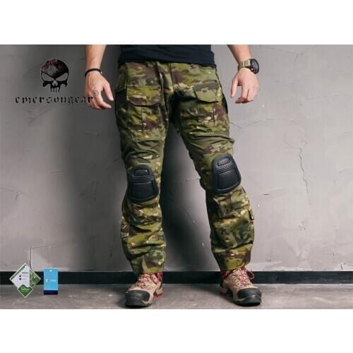 EMERSON Combat G3 Tactical Pants Airsoft Military bdu Trousers with Knee Pad MultiCam Tropic EM9281