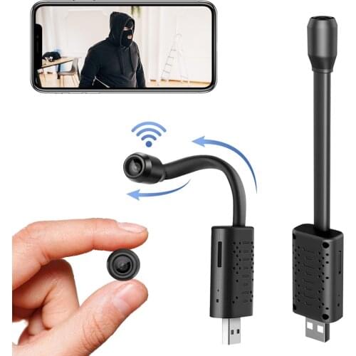 INQMEGA 160 degree wide angle metal hose USB interface mini camera mobile detection v380 camera mini wifi camera