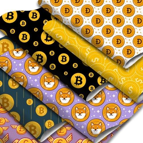 Cartoon Pattern Faux Leather Sheets Girls Cat Moon Printed Synthetic Leather Fabric Roll for DIY Earrings Hair Bows Making