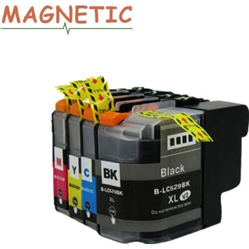 Printer 4PK Full Ink Cartridge LC529 LC529XL for Brother DCP-J100 DCP-J105 MFC-J200 Printer Compatible Ink Cartridges lc 529