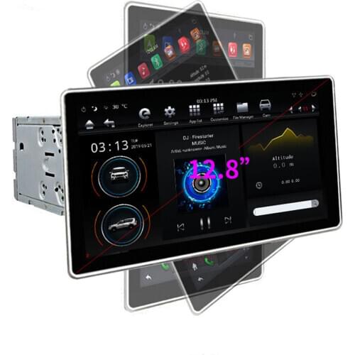 KLYDE Tesla model 12.8 inch android 9.0 system 2 din car dvd player 4G+32G/64G octa core audio for vertical universal