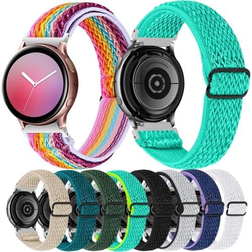Essidi 20mm Nylon Elastic Strap For Samsung Watch 3 41mm Galaxy 42mm Bracelet Wrist Band Loop For Samsung Active 1 2 Gear S2