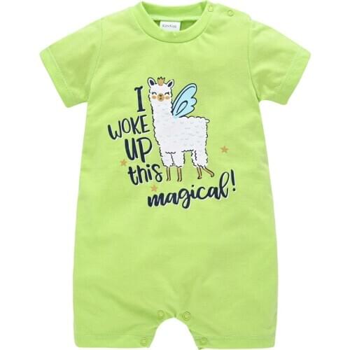 2020 New Style Summer Baby Boy Rompers Short Sleeve Newborn Cotton Clothes 0-12 months Toddler Infant Jumpsuit