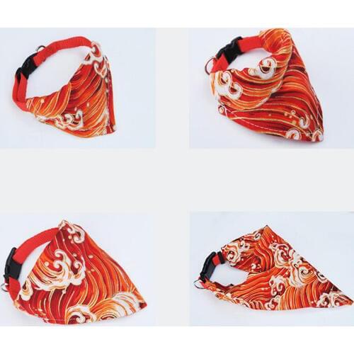 New Pet Accessories Detachable Polyester Dog Collar Buckle Pet Towel And Wind Cat Collar Pet Tools