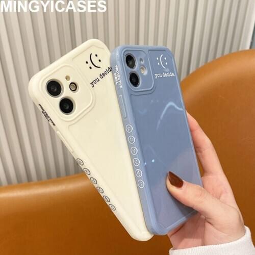 New Side Cute Pattern Cases for Iphone 12 Pro Xr Xs Max 7 8 Plus 11 Pro Max X SE 2020 Soft TPU Shockproof Case Back Cover Fundas