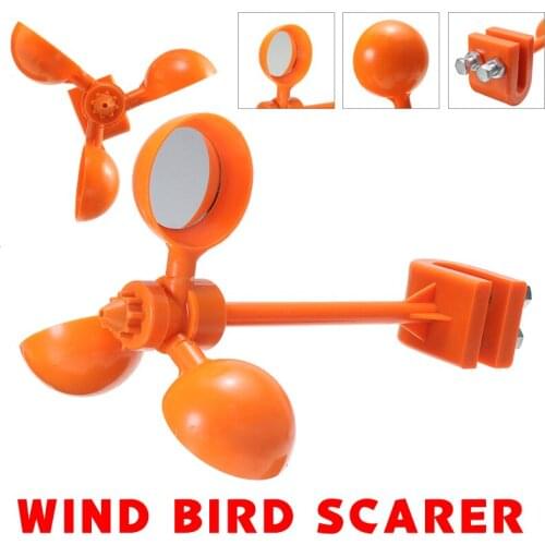 360 Degree Rotating Outdoors Pest Bird Repeller Wind Power Bird Scarer Drive Away Bird Device Garden Supplies