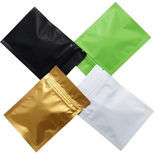 7x10cm 200pcs/lot Multi-colors Matte Surface Self Seal Aluminum Foil Food Storage Bags Mylar Bags Zip Lock Food Vacuum Pouch