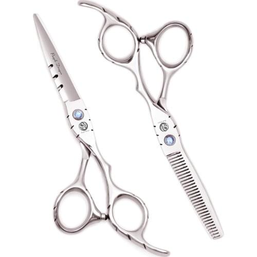 Professional Hair Cutting Scissors / Shears 5.5" 6" Purple Dragon Japan 440C Salon Barber Shop Haircut Scissors Set High Quality