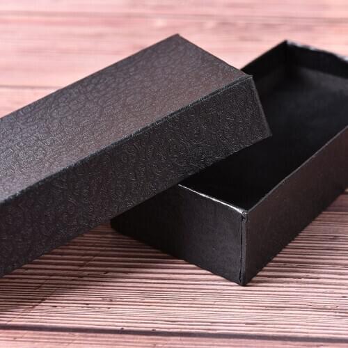 Rectangle black watch packaging carton gift box jewelry accessories box