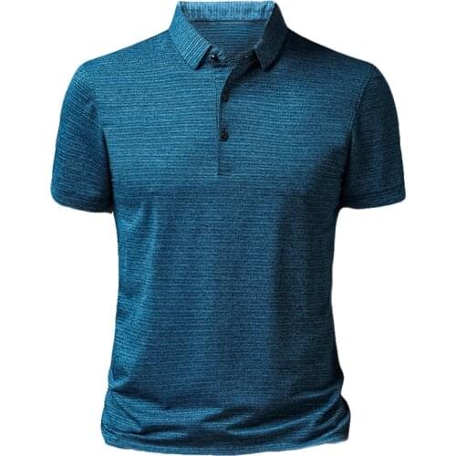 New Summer Mens Polos Solid Slim Fit Striped Design Polo Shirt Men Short Sleeve Top Quality Casual Business Social Polo Men