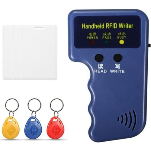 Kinjoin Handheld 125KHz RFID Copier Writer Duplicator Programmer Reader T5577 EM4305 Rewritable ID Keyfobs Tags Card T5577 5200