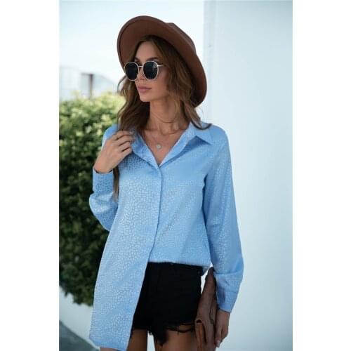 Women Leopard Print Long Sleeve Shirt In Autumn And Winter Fashion Ladies Shirt Vintage Girls Chic Tops