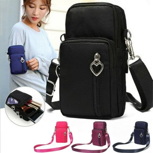 Women Cross body Mobile Phone Shoulder Bag Pouch Case Belt Hot Sale Purse Wallet