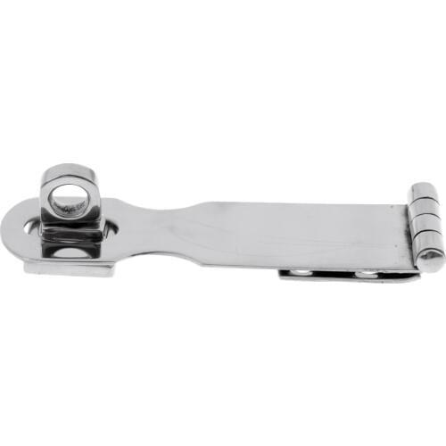 1 Piece Swivel Lock Stainless steel Safety Swivel Eye Locking Hasp Latch Marine Boat Yacht Caravan RV Hardware 9.2x2.4cm