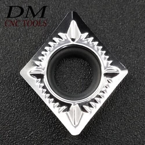 10pcs CCGT09T302/CCGT09T304/CCGT09T308-AK H01 CCGT32.50.5/32.51/32.52-AK H01Used for Aluminum Carbide inserts CNC Lathe Turning