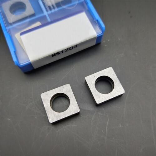 10PCS MS1204 Stainless Steel Carbide Tool ms1204 for turning into CNC lathe parts knife pad hard