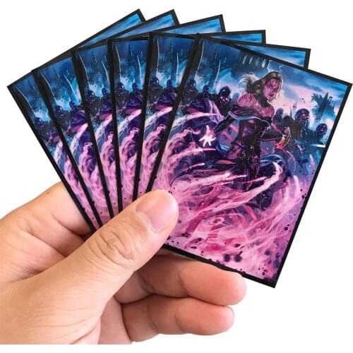 120PCS/BAG High Quality TCG Card Sleeves MGT Liliana Dreadhorde Cards Protector Color Sleeves Cover Pkm/TCG/MGT CARDS 66x91mm